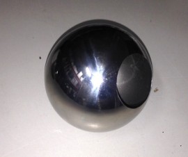 100mm stainless steel ball with two 40mm holes
