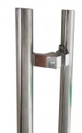 32mm Round OFFSET Pair Stainless Steel Door Handles - 500-625-1000-1200-1500-1800