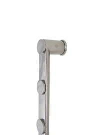 40mm(Wide) x 20mm (Round Back and Base) 800mm Decorative Discs Stainless Steel Door Handles